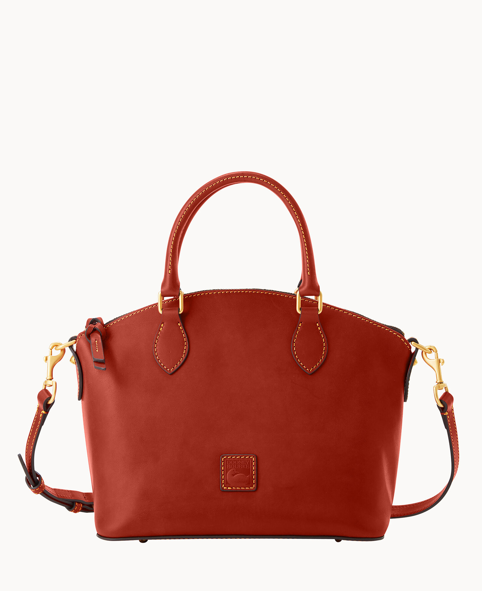 Dooney hot & Bourke Pebble Grain Darcy Satchel in Red