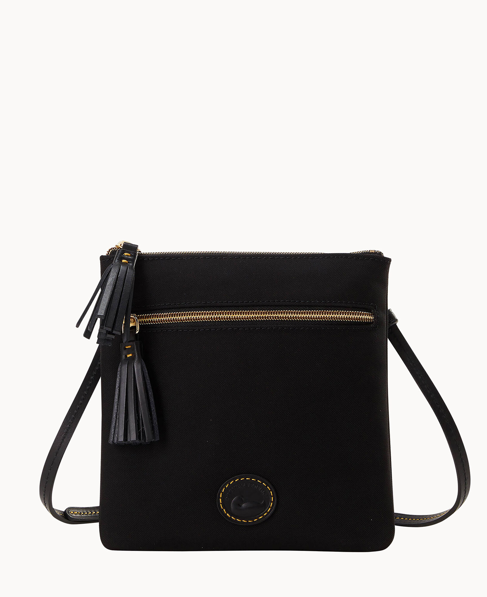 Dooney hot & Bourke Nylon Black zippered crossbody bag